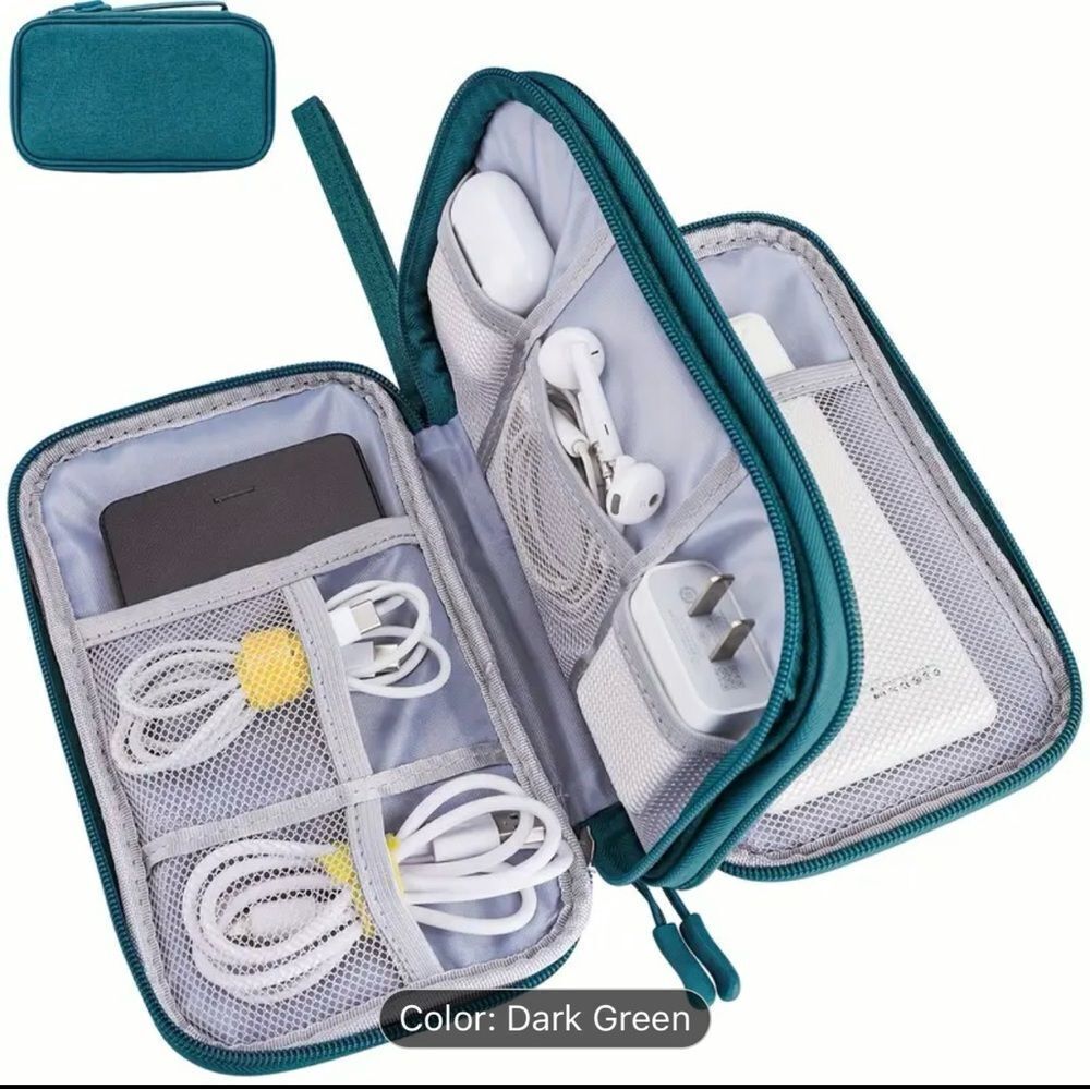 Travel Cable Bag Organizer Charger Storage Electronics USB Case Cord Accessories